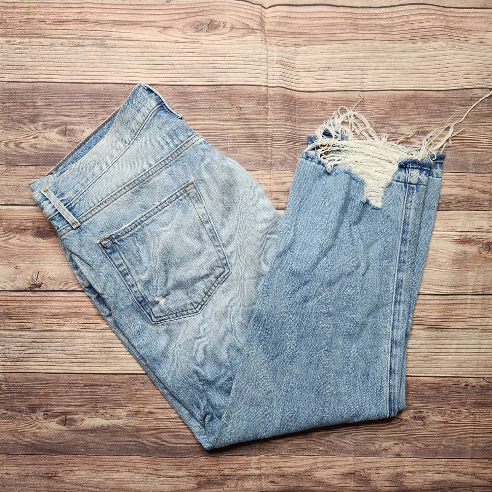 Frame Denim Light Blue Cropped Ankle Jeans - Picture 8 of 10